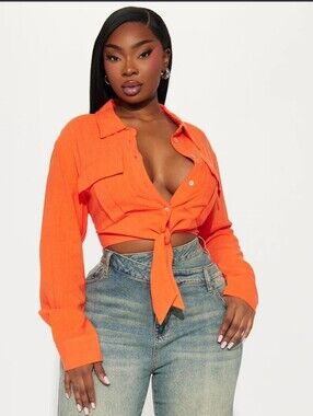Fashion Nova Linen Blouse